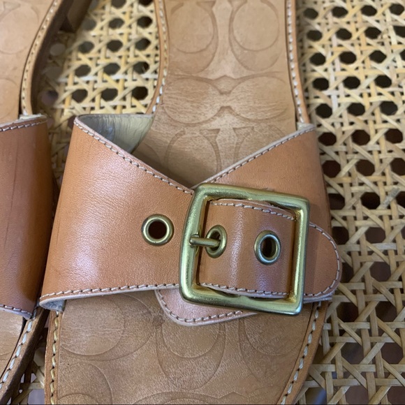 Coach single strap with buckle sandals - Picture 6 of 13